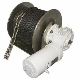 Electric Anchor Drum Winch for Boat Power 12v/24v Motor 600W Rope